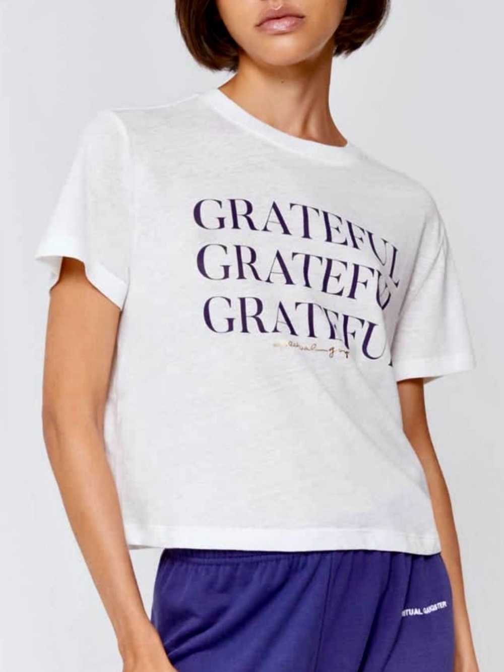 Spiritual Gangster Grateful Crop Tee